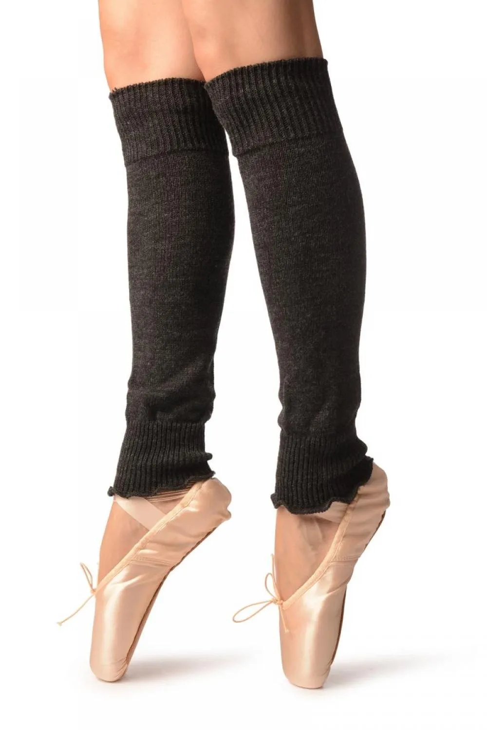 Dark Grey Plain Dance/Ballet Leg Warmers