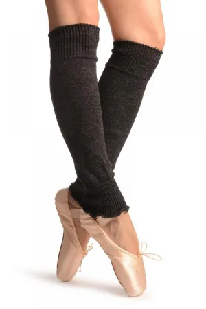 Dark Grey Plain Dance/Ballet Leg Warmers