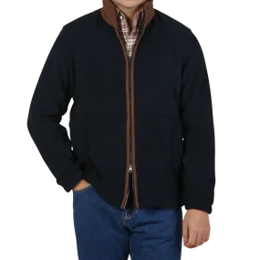 Dark Navy Fleece Aylsham Jacket