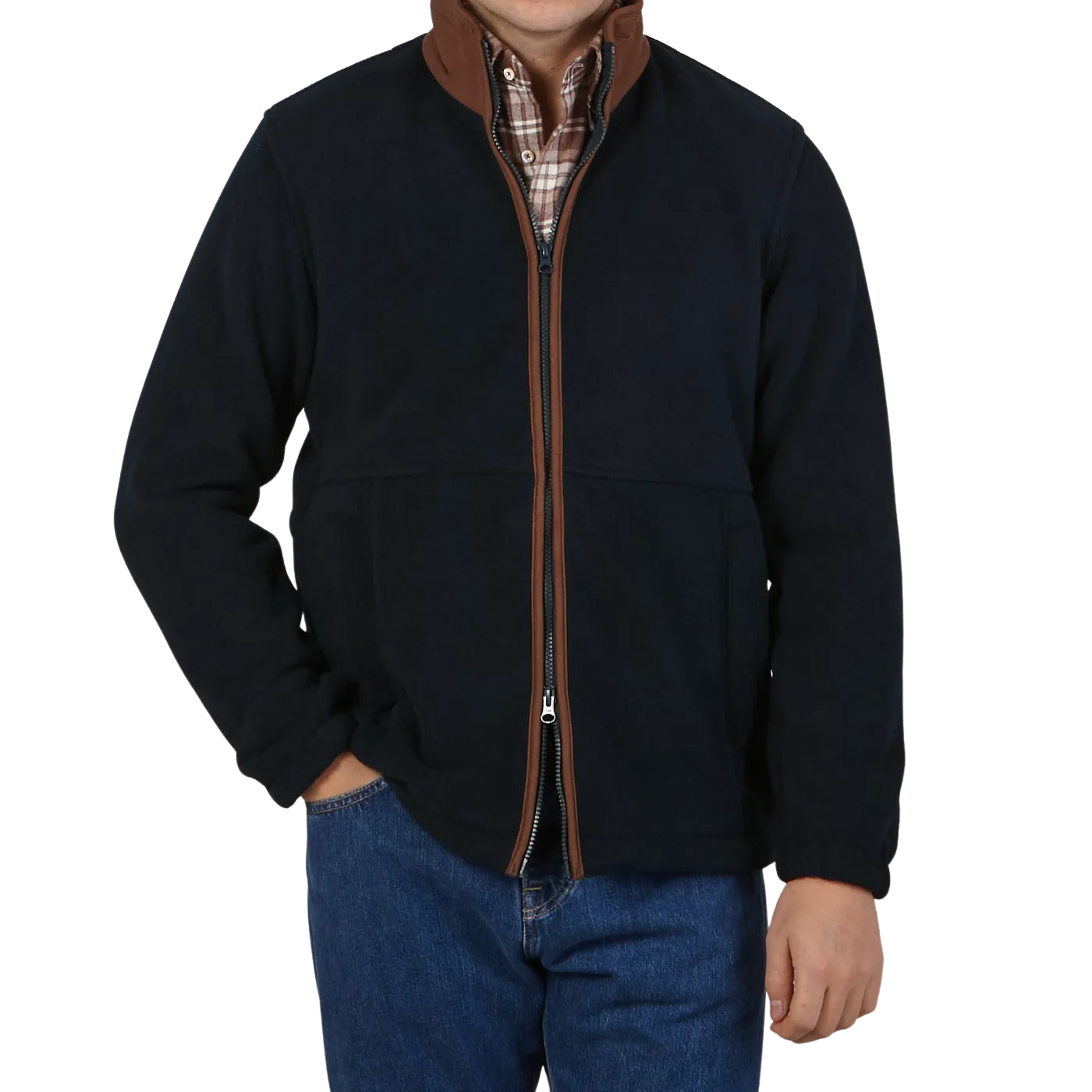 Dark Navy Fleece Aylsham Jacket