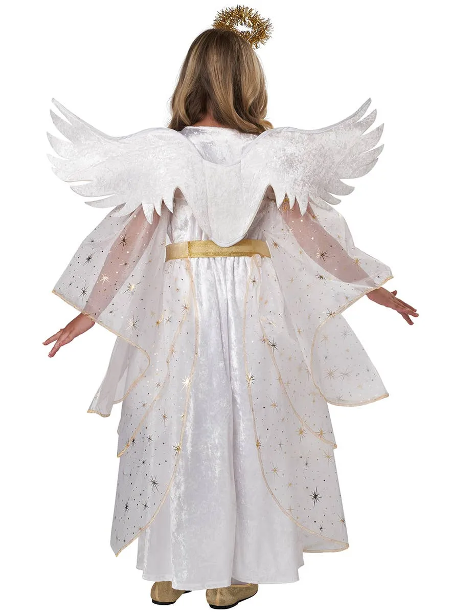 Deluxe Starburst Angel Girls Dress Up Costume