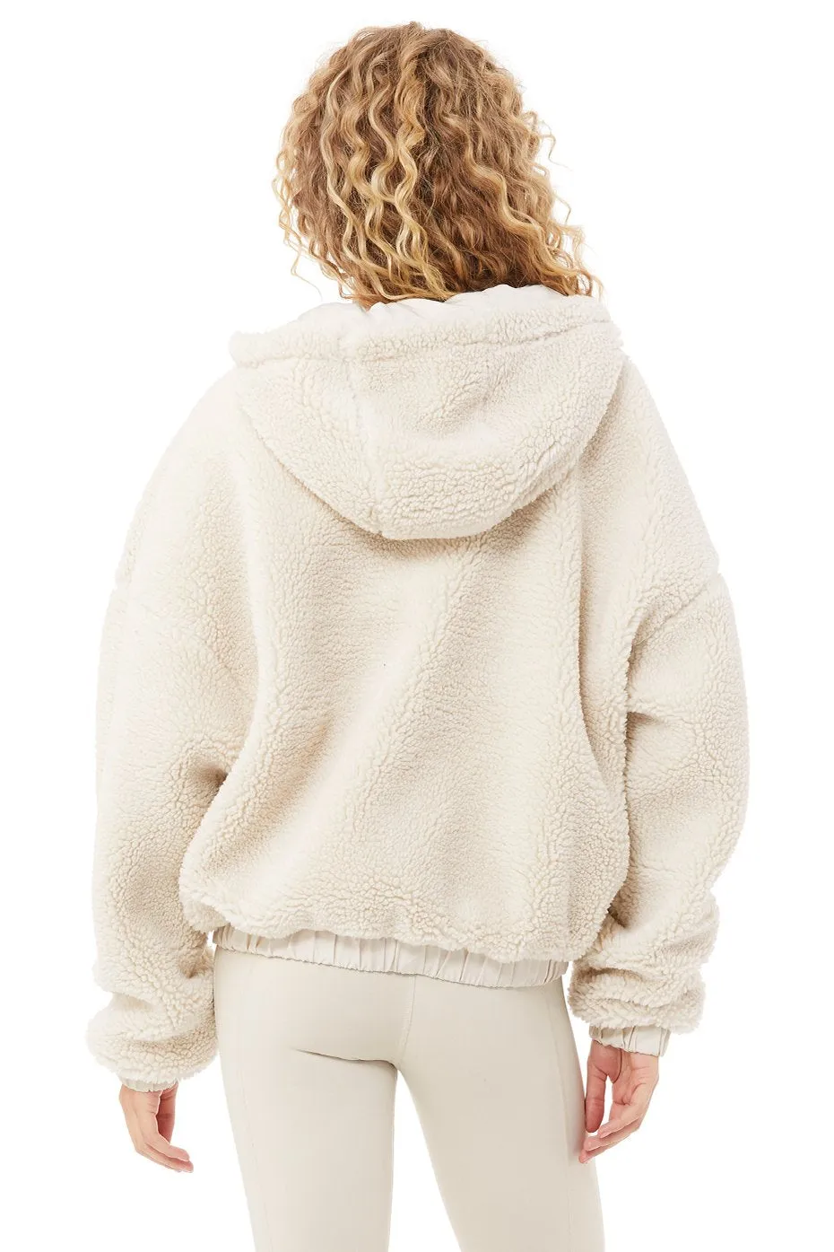 Duality Reversible Sherpa Jacket - Bone/White