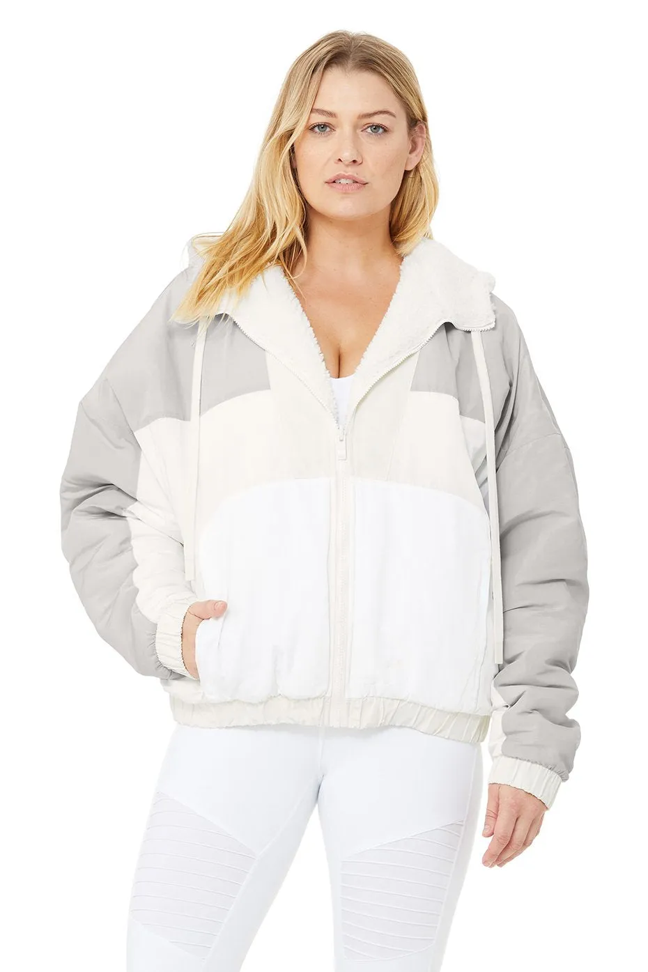 Duality Reversible Sherpa Jacket - Pristine/White/Dove Grey