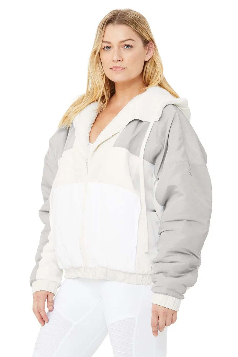 Duality Reversible Sherpa Jacket - Pristine/White/Dove Grey