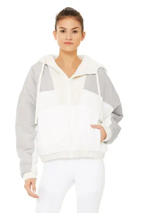 Duality Reversible Sherpa Jacket - Pristine/White/Dove Grey