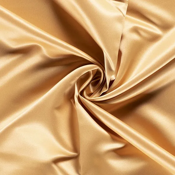 Duchess Satin - Gold - Sold By Half Metre