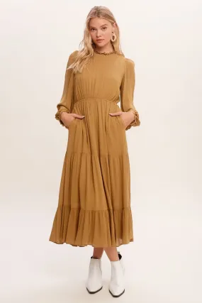 Feminine Boho Maxi Dress