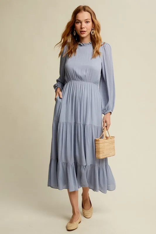 Feminine Boho Maxi Dress