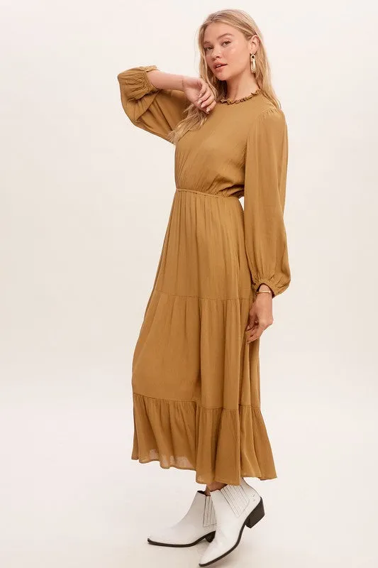 Feminine Boho Maxi Dress