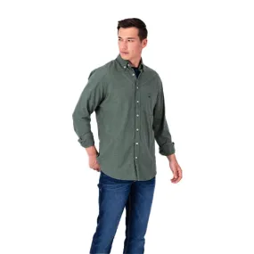 Fynch Hatton soft flannel green shirt