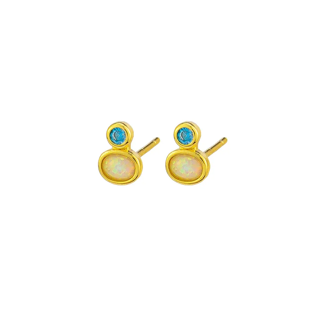 Gita Studs | Blue