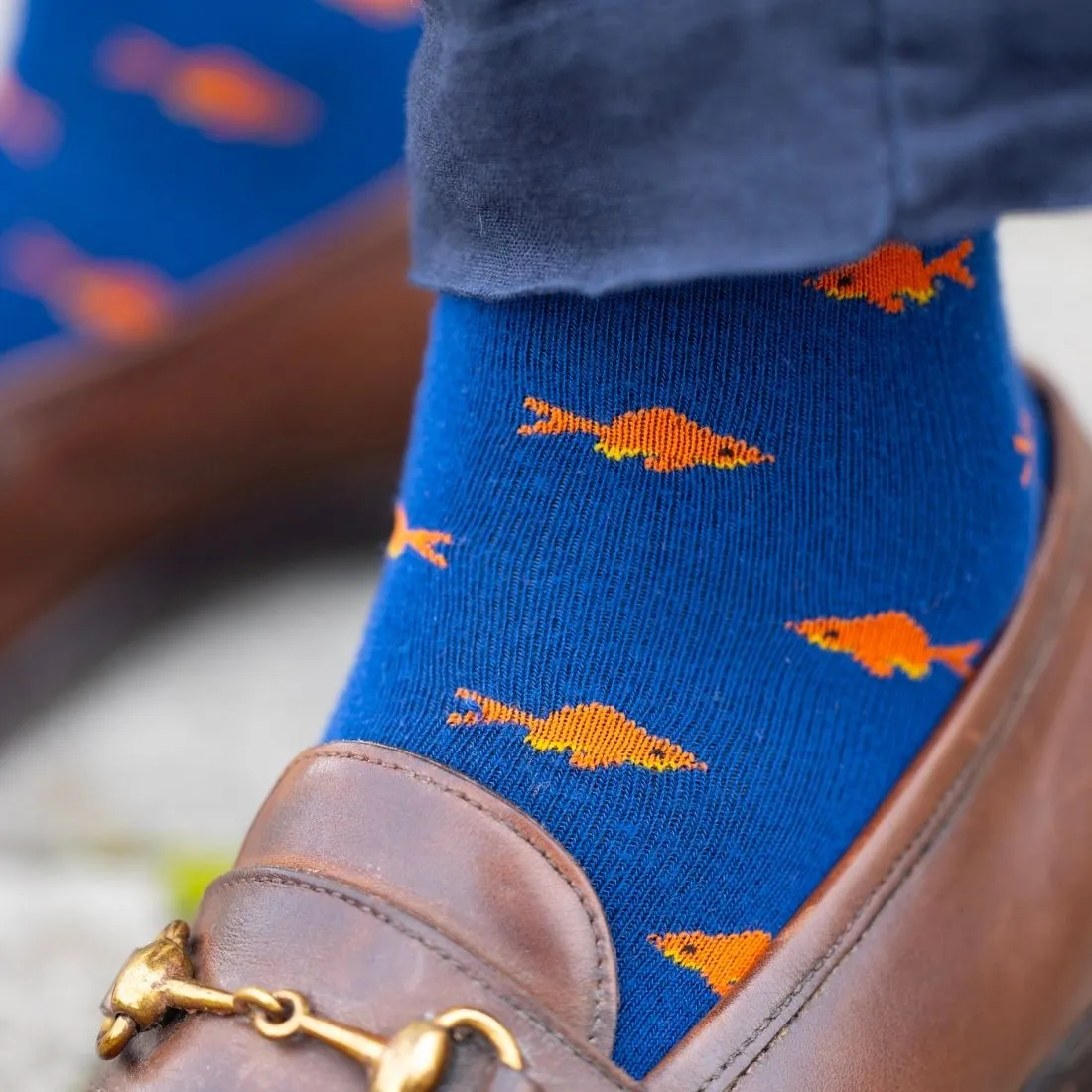 Gold Fish Bamboo Socks