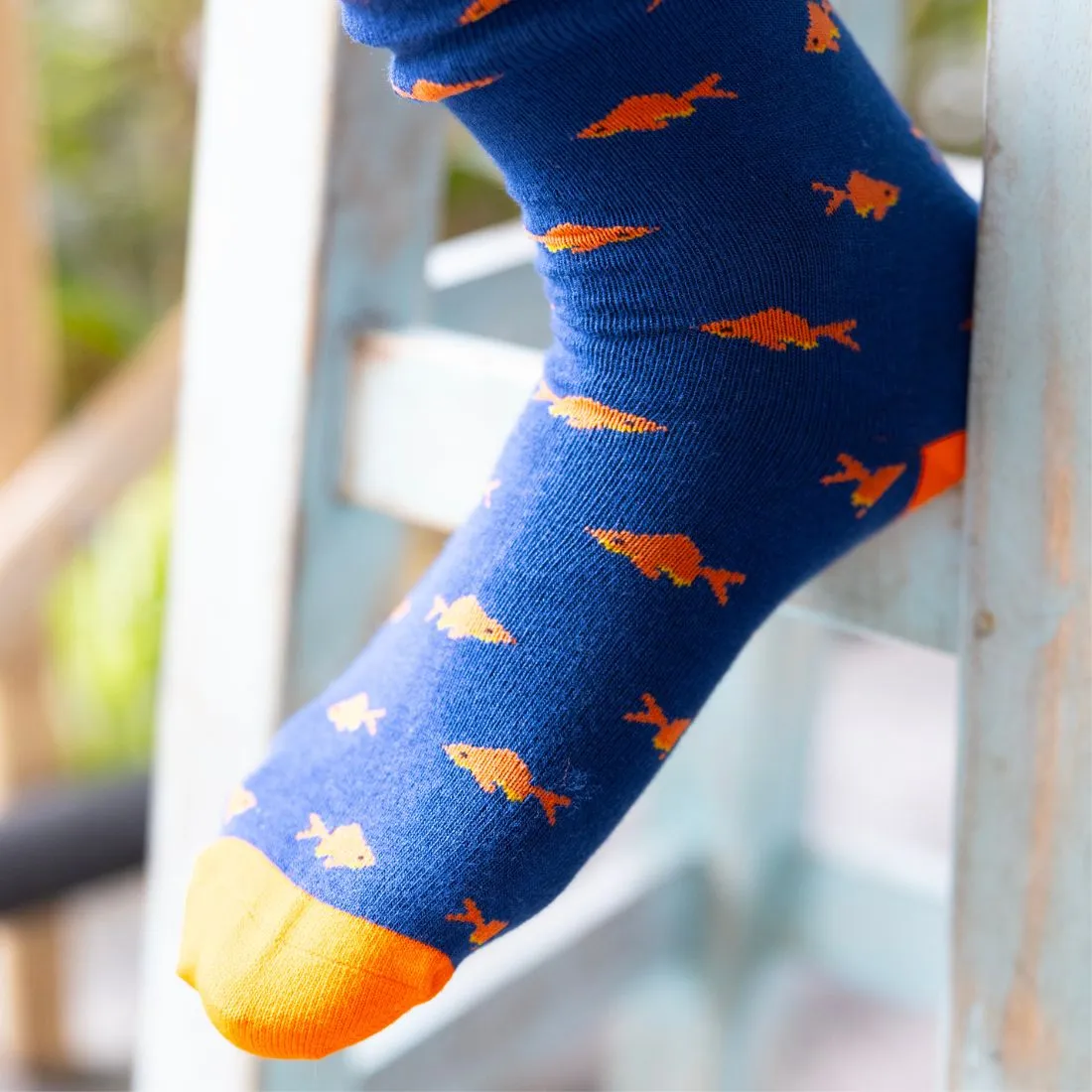 Gold Fish Bamboo Socks