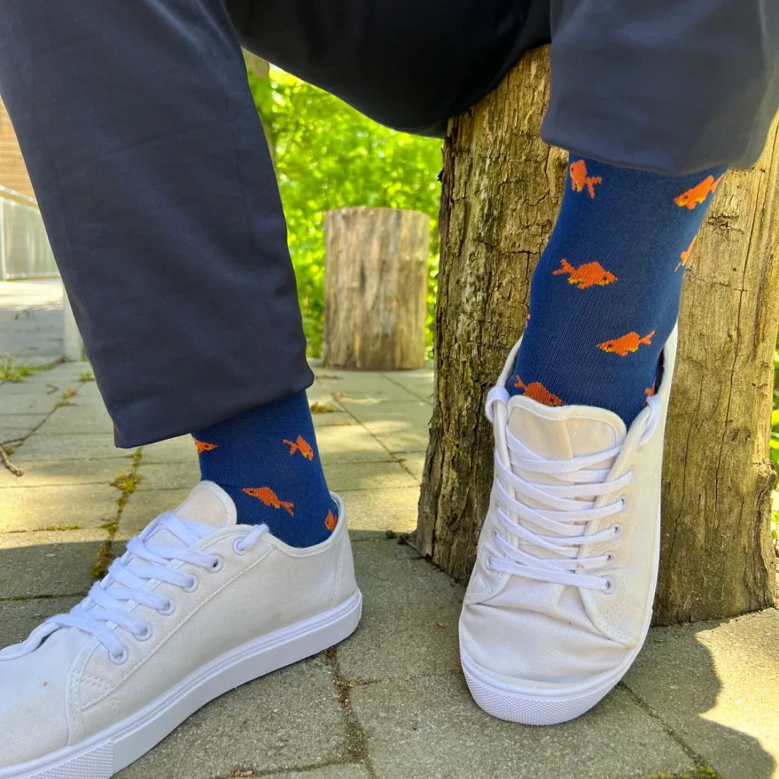 Gold Fish Bamboo Socks