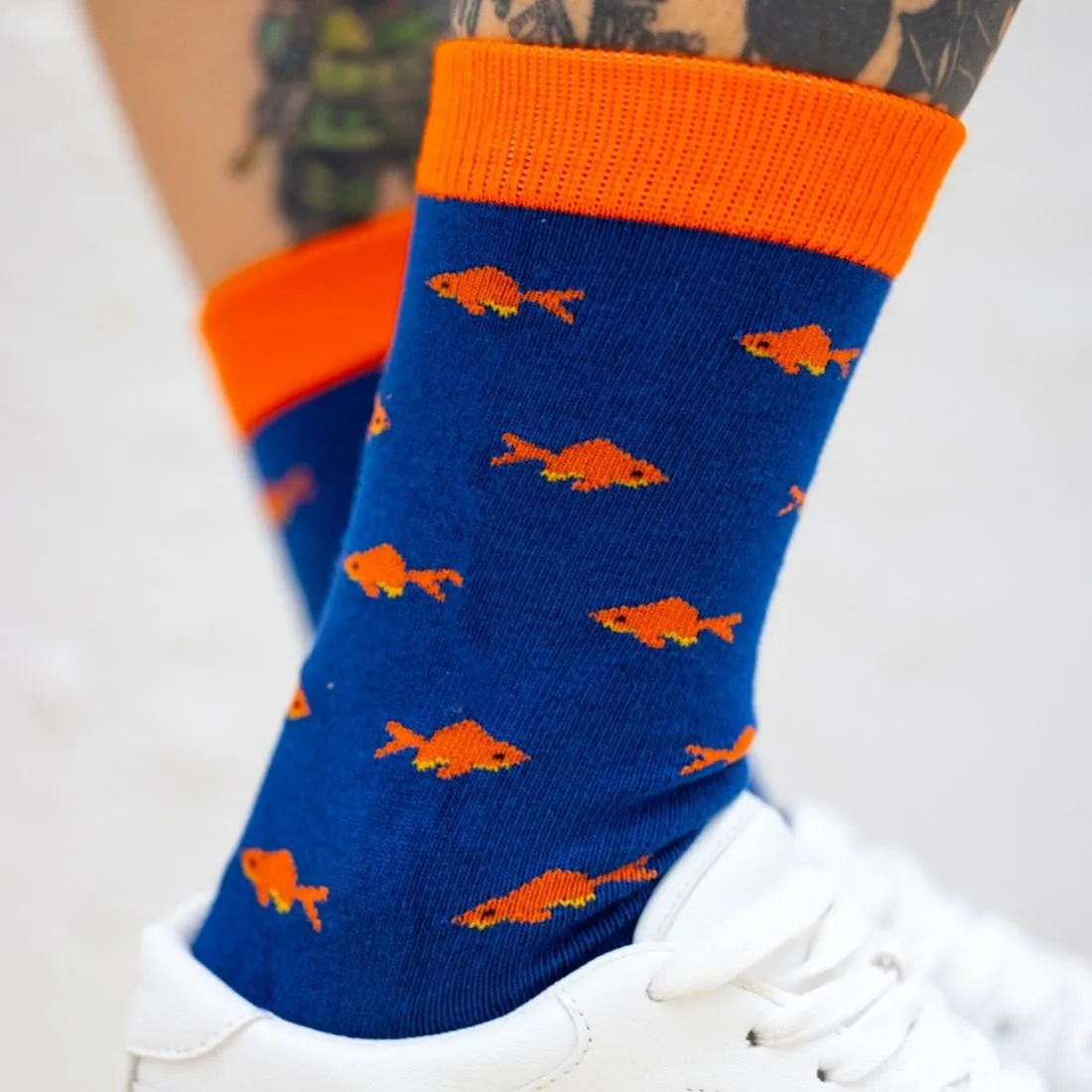 Gold Fish Bamboo Socks