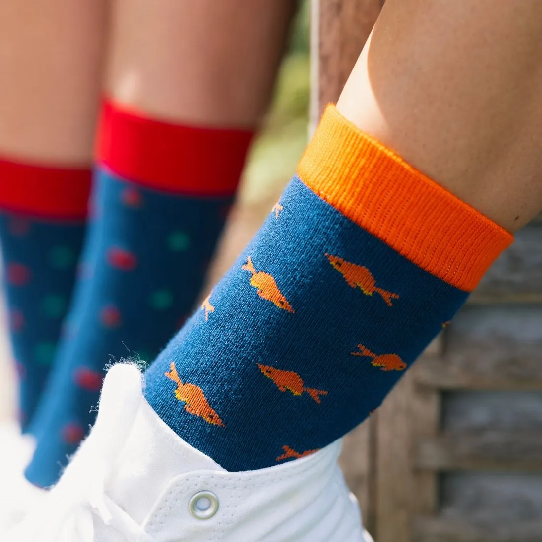 Gold Fish Bamboo Socks