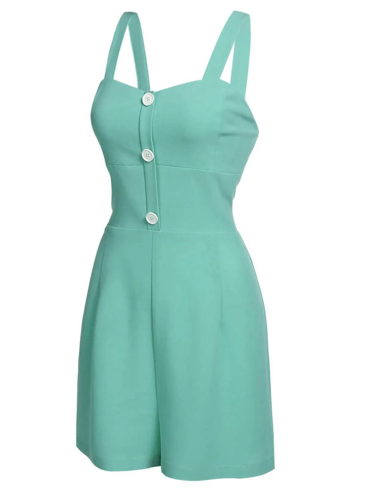 Green 1950s Romper & Cherry Skirt