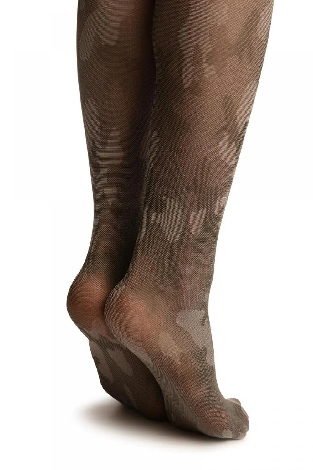 Grey Camouflage Tights