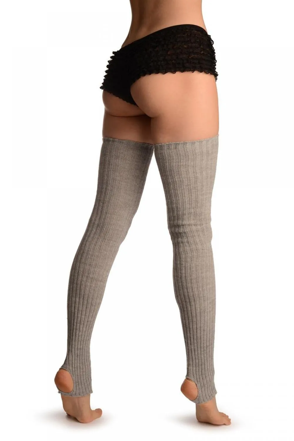 Grey Stirrup Dance/Ballet Leg Warmers