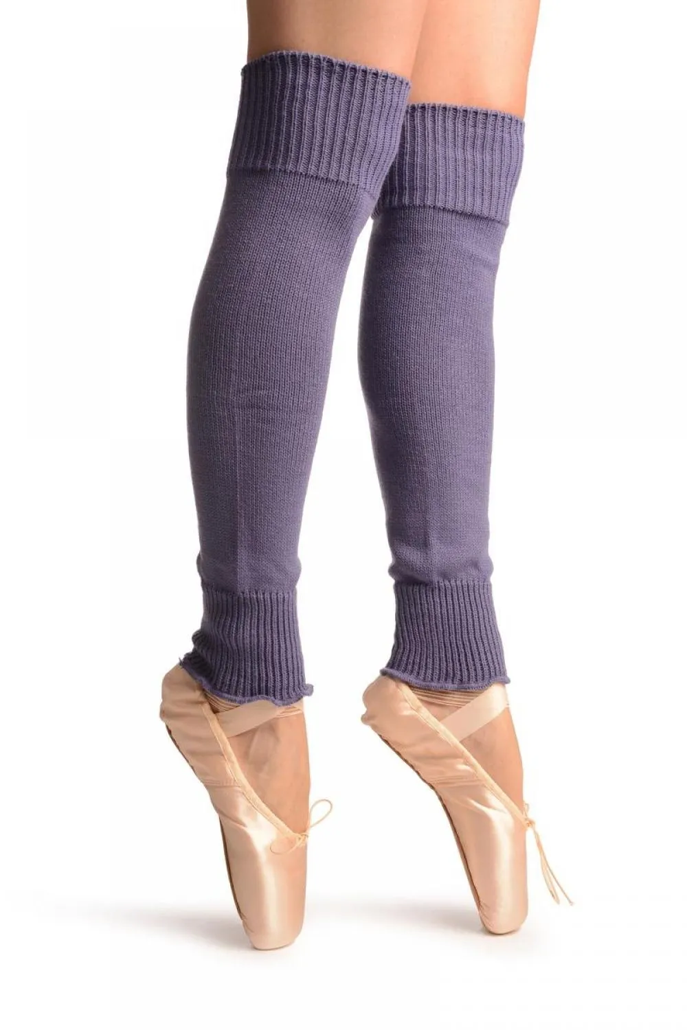 Heather Purple Plain Dance/Ballet Leg Warmers