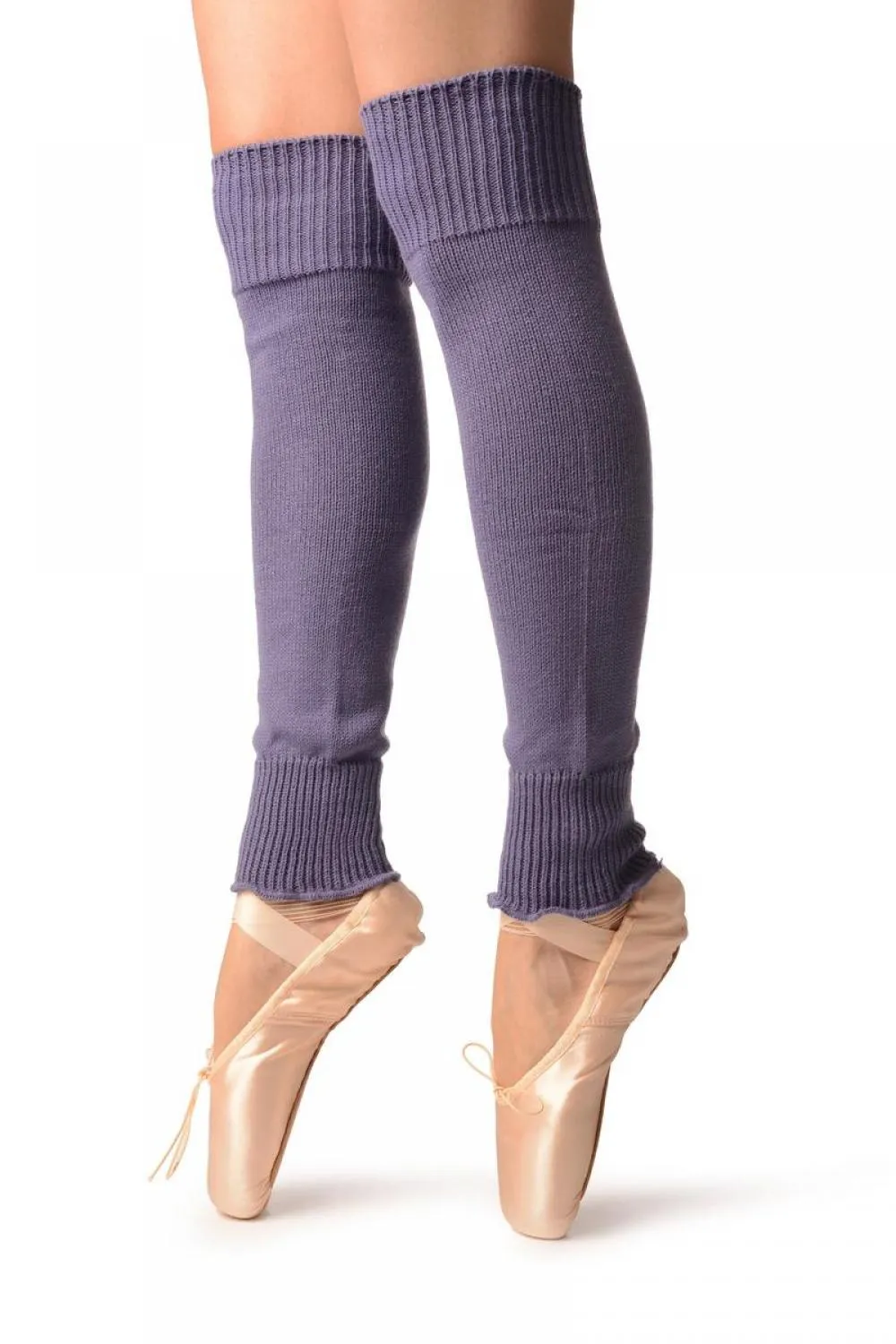 Heather Purple Plain Dance/Ballet Leg Warmers