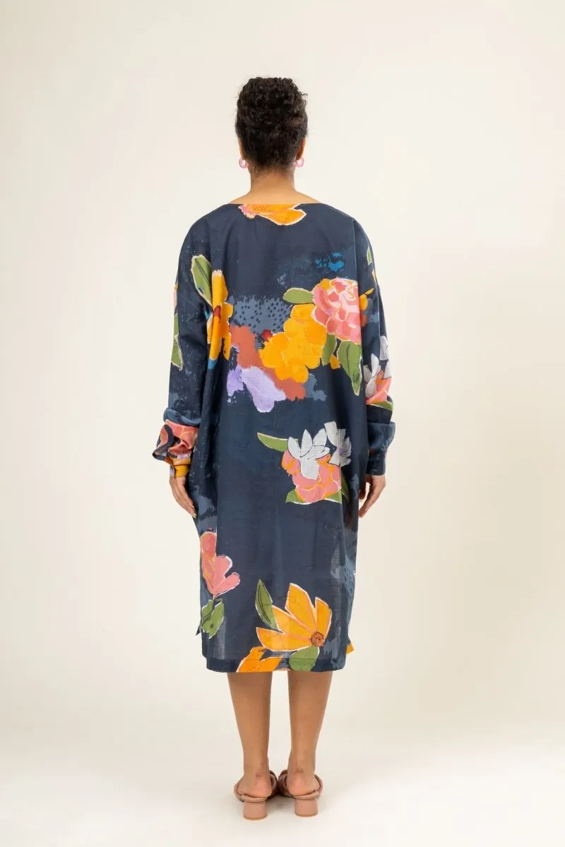 Helen Upcycled Cotton Floral Kaftan