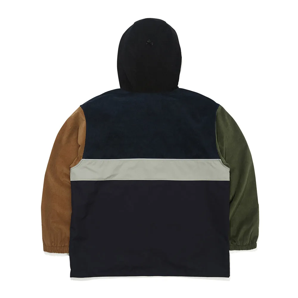 HF CORDUROY HOODED ANORAK JACKET CLASSIC NAVY