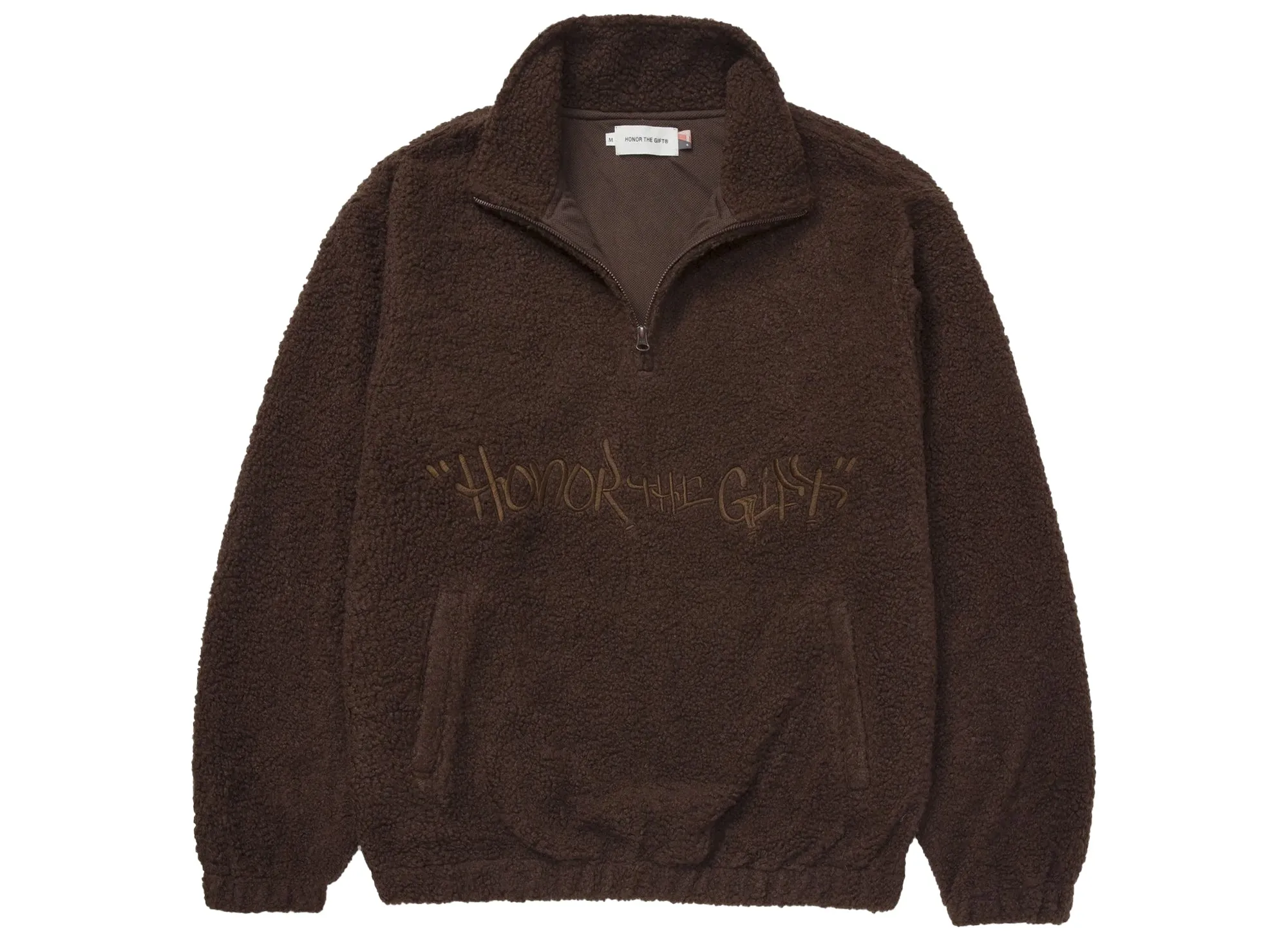 Honor the Gift Script Sherpa Pullover