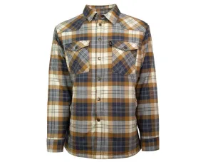 Hooey Men's Tan Plaid Sherpa Lined Flannel Jacket HJ095TN