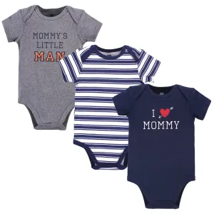 Hudson Baby Cotton Bodysuits, Boy Mommy