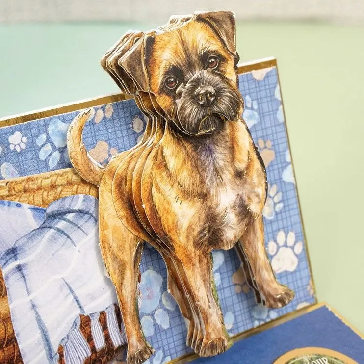 Hunkydory Border Terrier & Dachshund Decoupage Topper Sheet