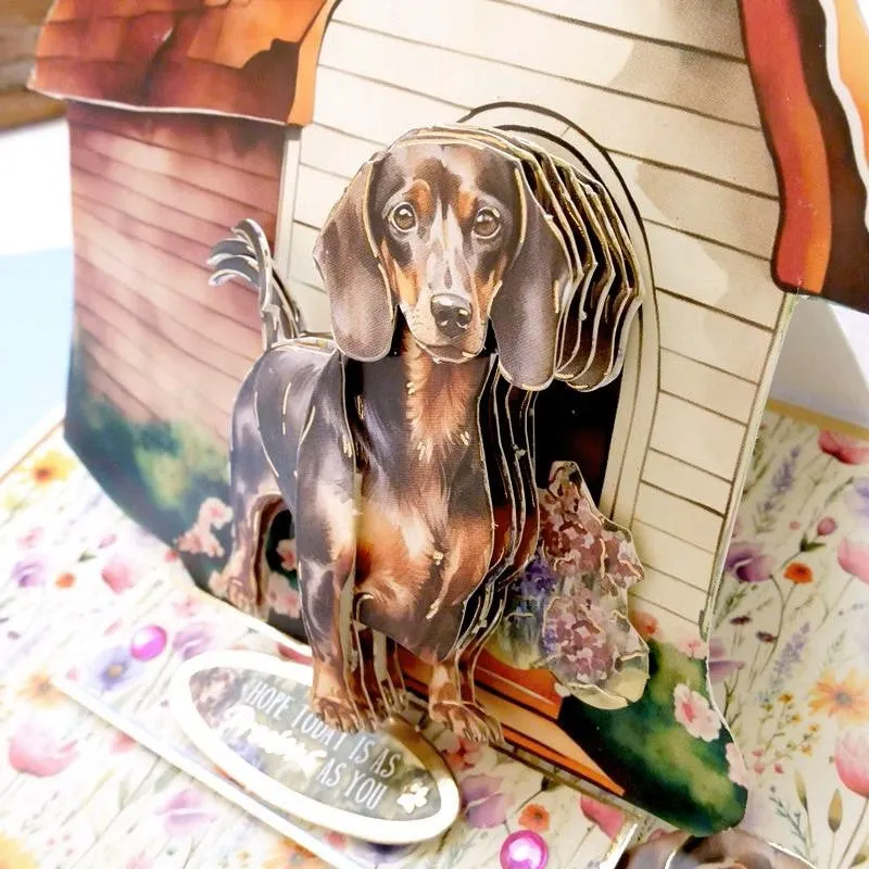 Hunkydory Border Terrier & Dachshund Decoupage Topper Sheet