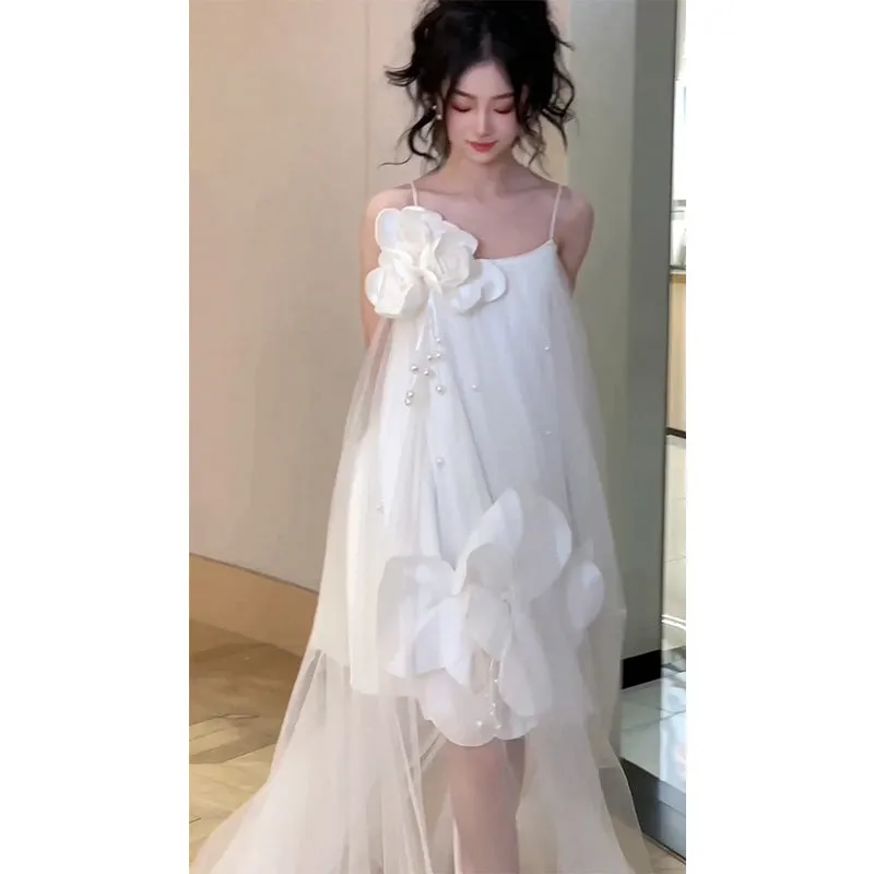 IKEARLAX  Dress High-End Affordable Luxury Niche Bridesmaid Dress Engagement High Sense Morning Gowns Princess Dress Adult Ceremony Birthday Gift Dress