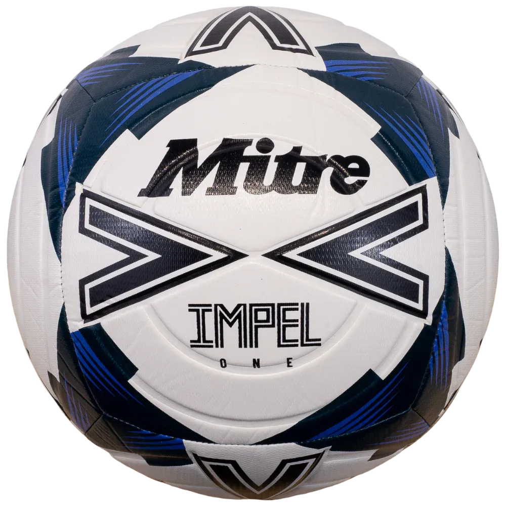 Impel One 24 Au Soccer Ball-White/Black/Tidal Teal