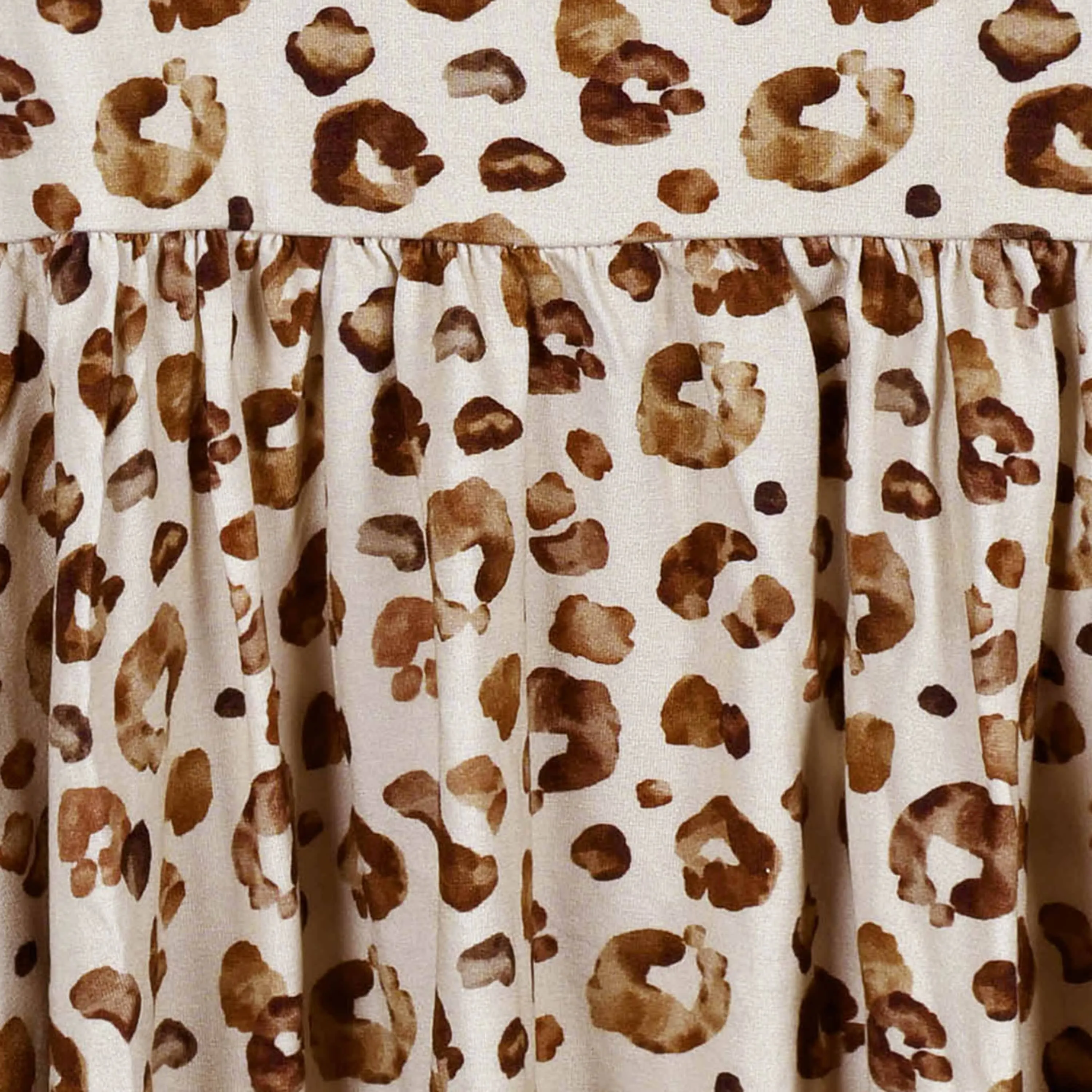 Infant & Toddler Girls Spotted Leopard Buttery Soft Viscose Made from Eucalyptus Twirl Dress