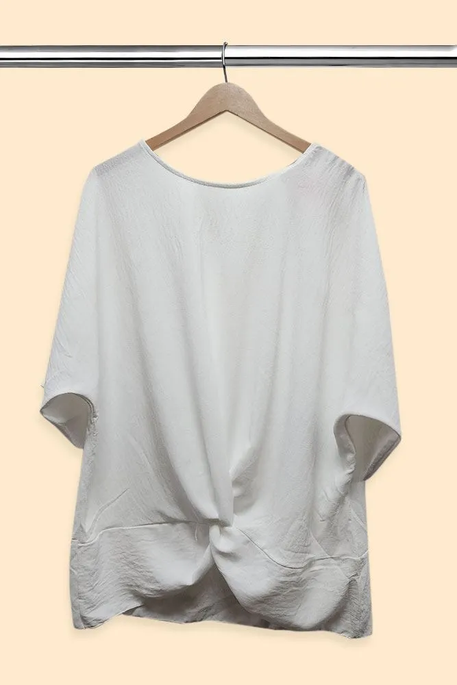 Italian Twist Hem Top