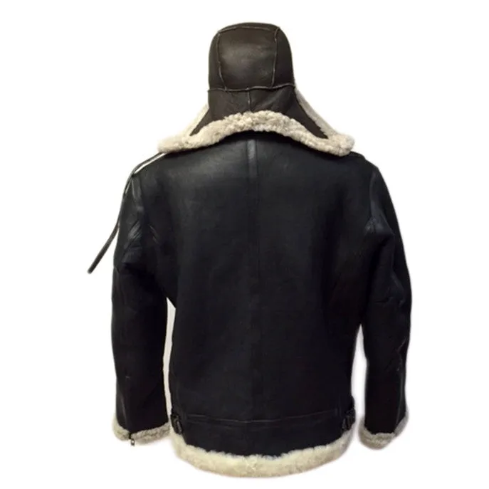 Jakewood - Shearling & Cow Racing Aviator Jacket