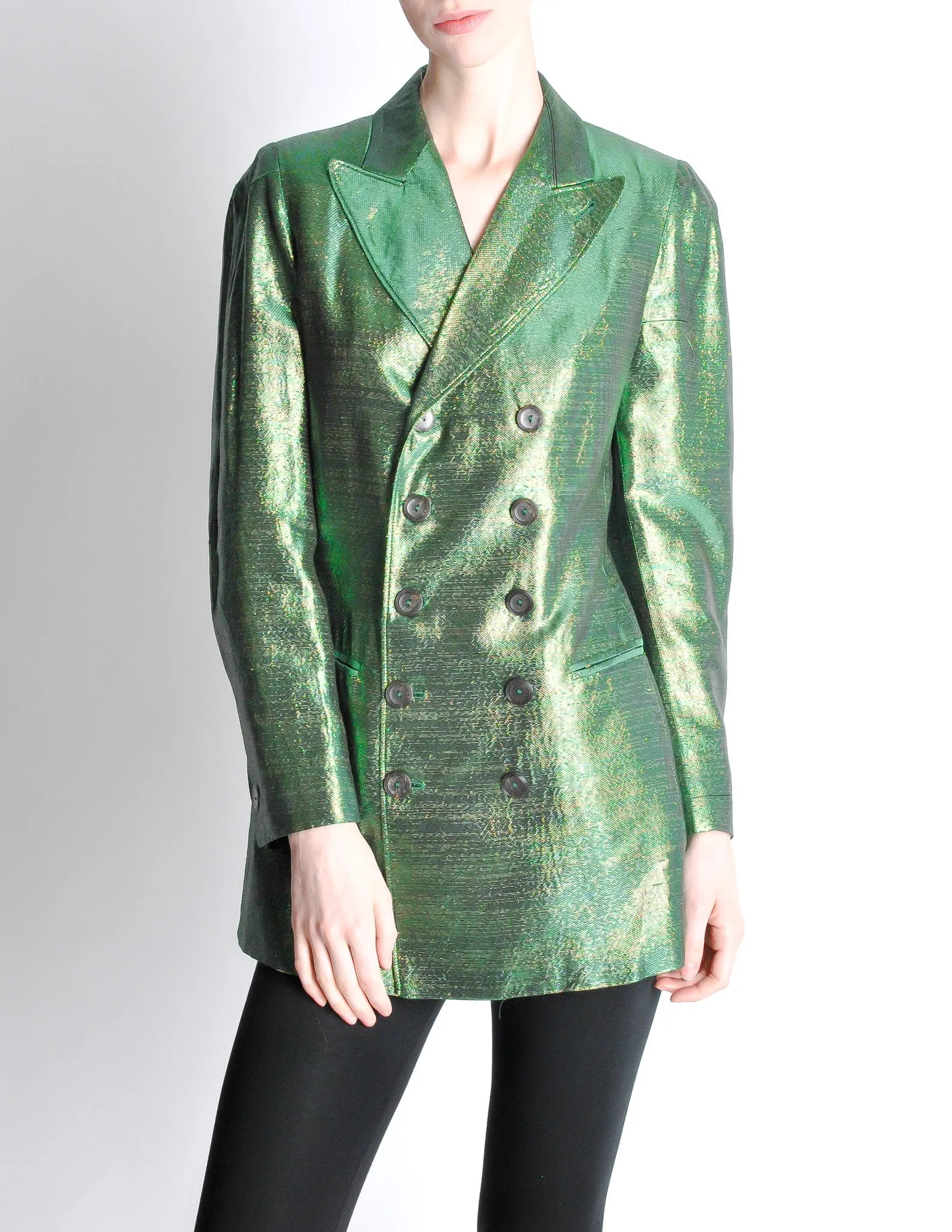 Jean Paul Gaultier Vintage Metallic Green Jacket