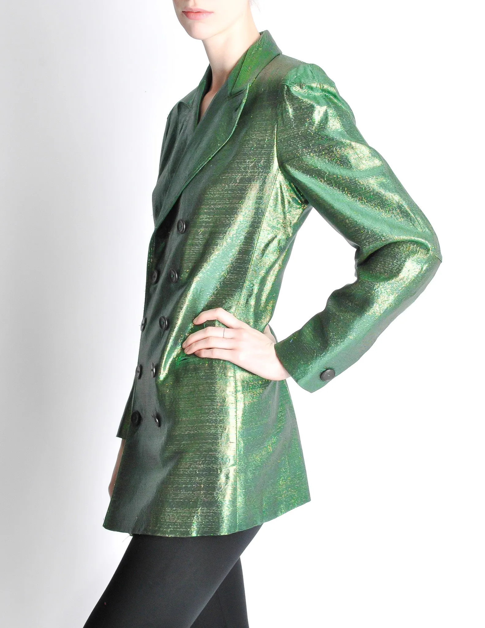 Jean Paul Gaultier Vintage Metallic Green Jacket