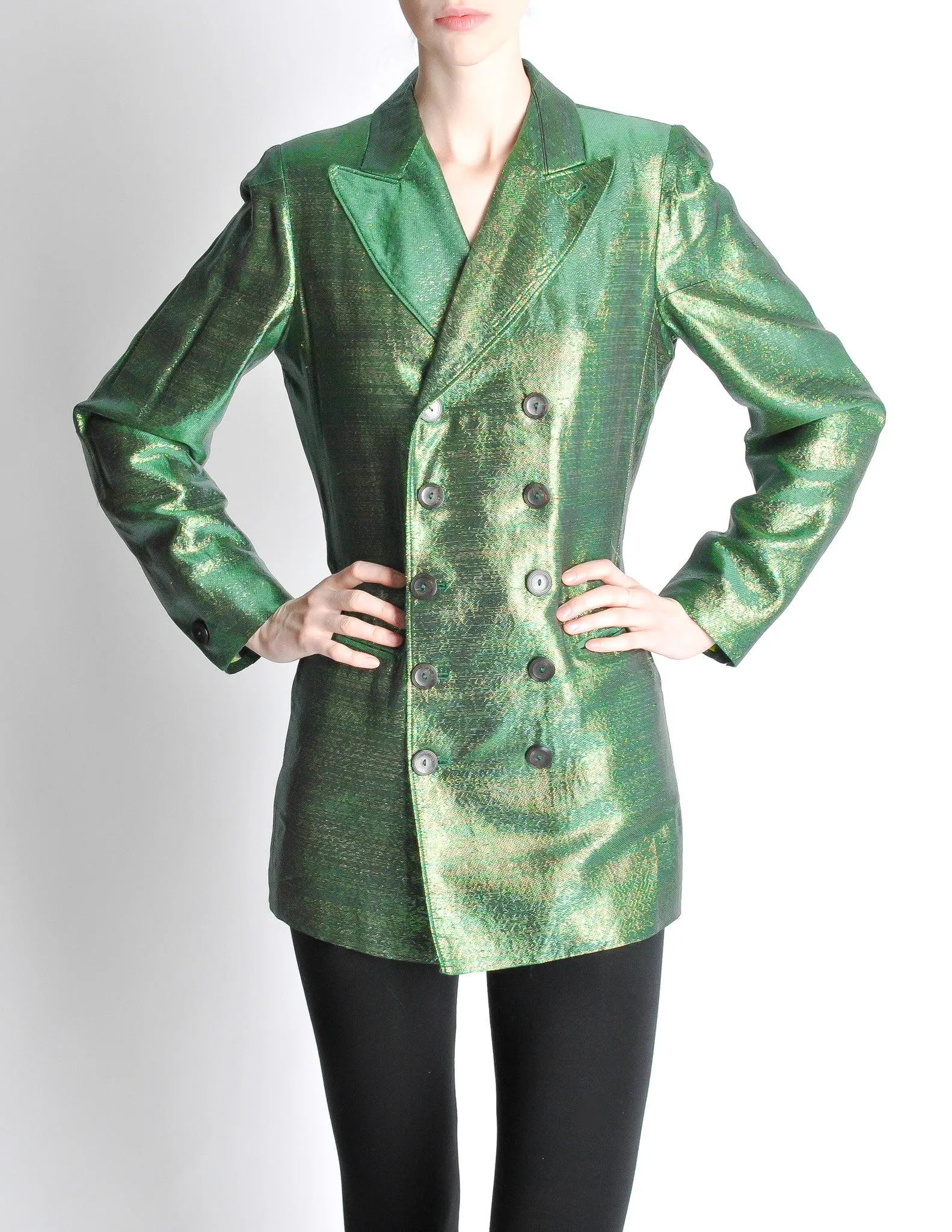 Jean Paul Gaultier Vintage Metallic Green Jacket