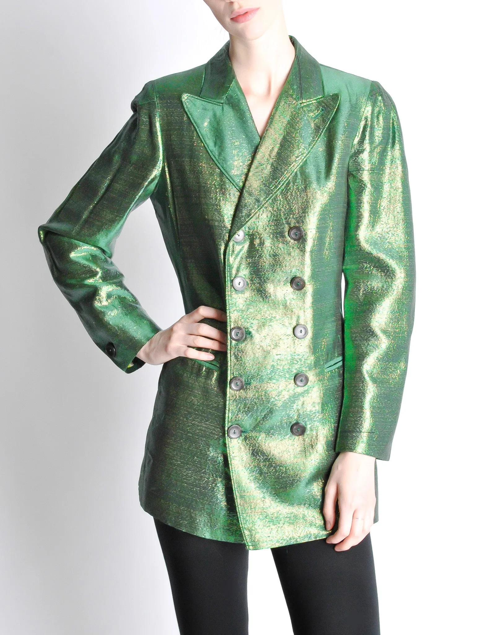 Jean Paul Gaultier Vintage Metallic Green Jacket