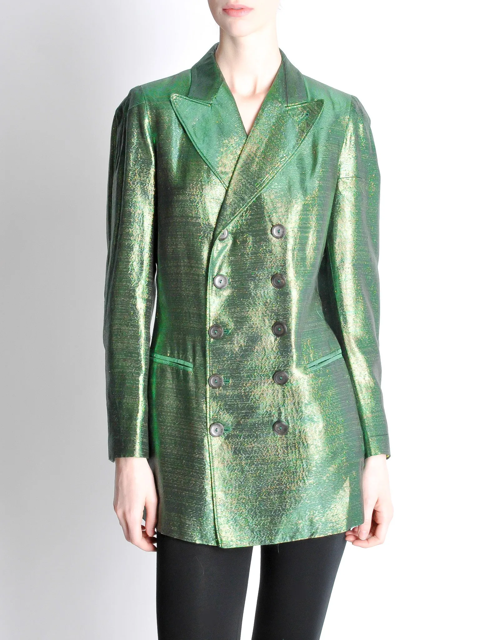 Jean Paul Gaultier Vintage Metallic Green Jacket