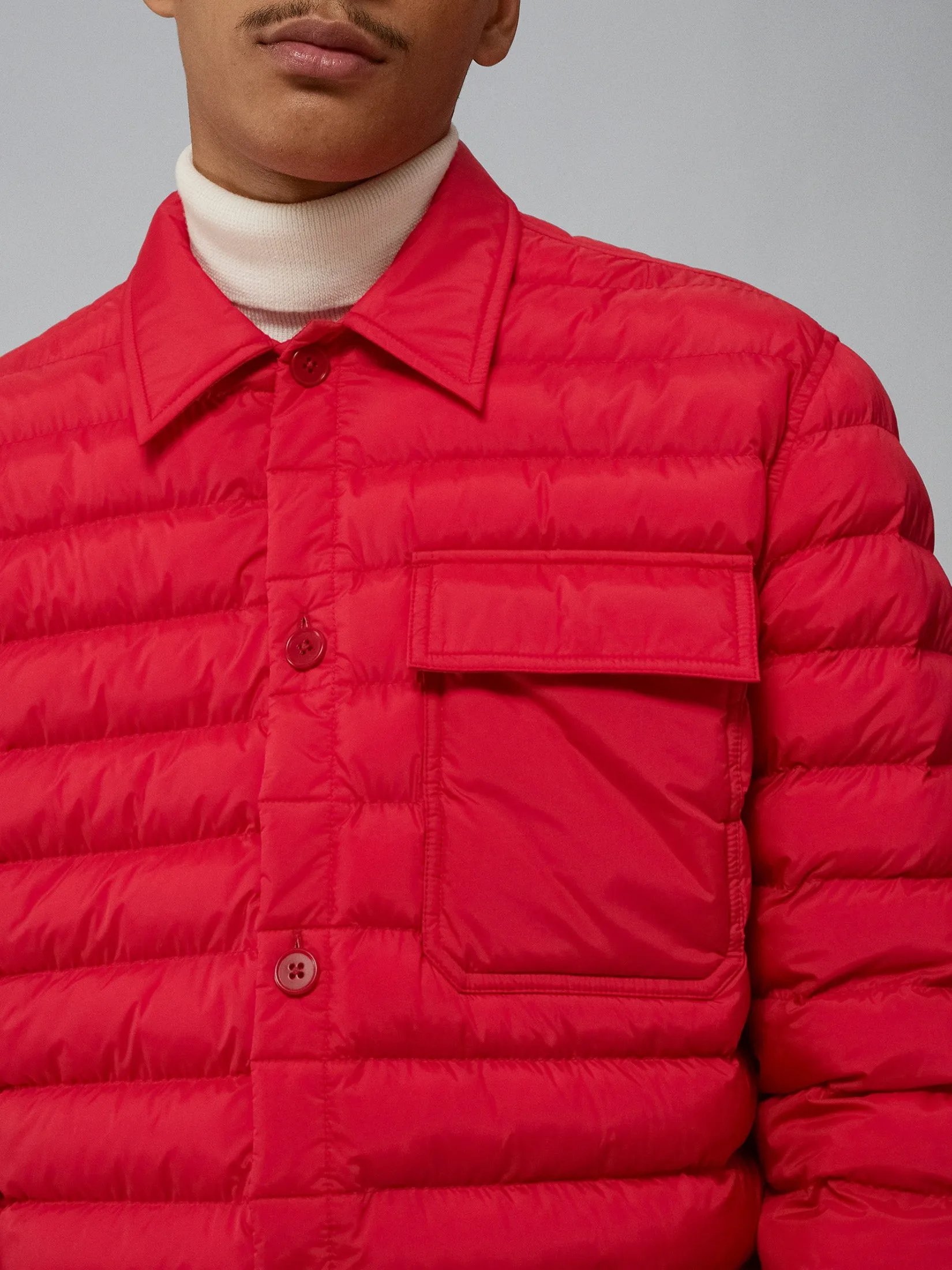 J.Lindeberg Mens Gorman Quilted jacket - BARBADOS CHERRY