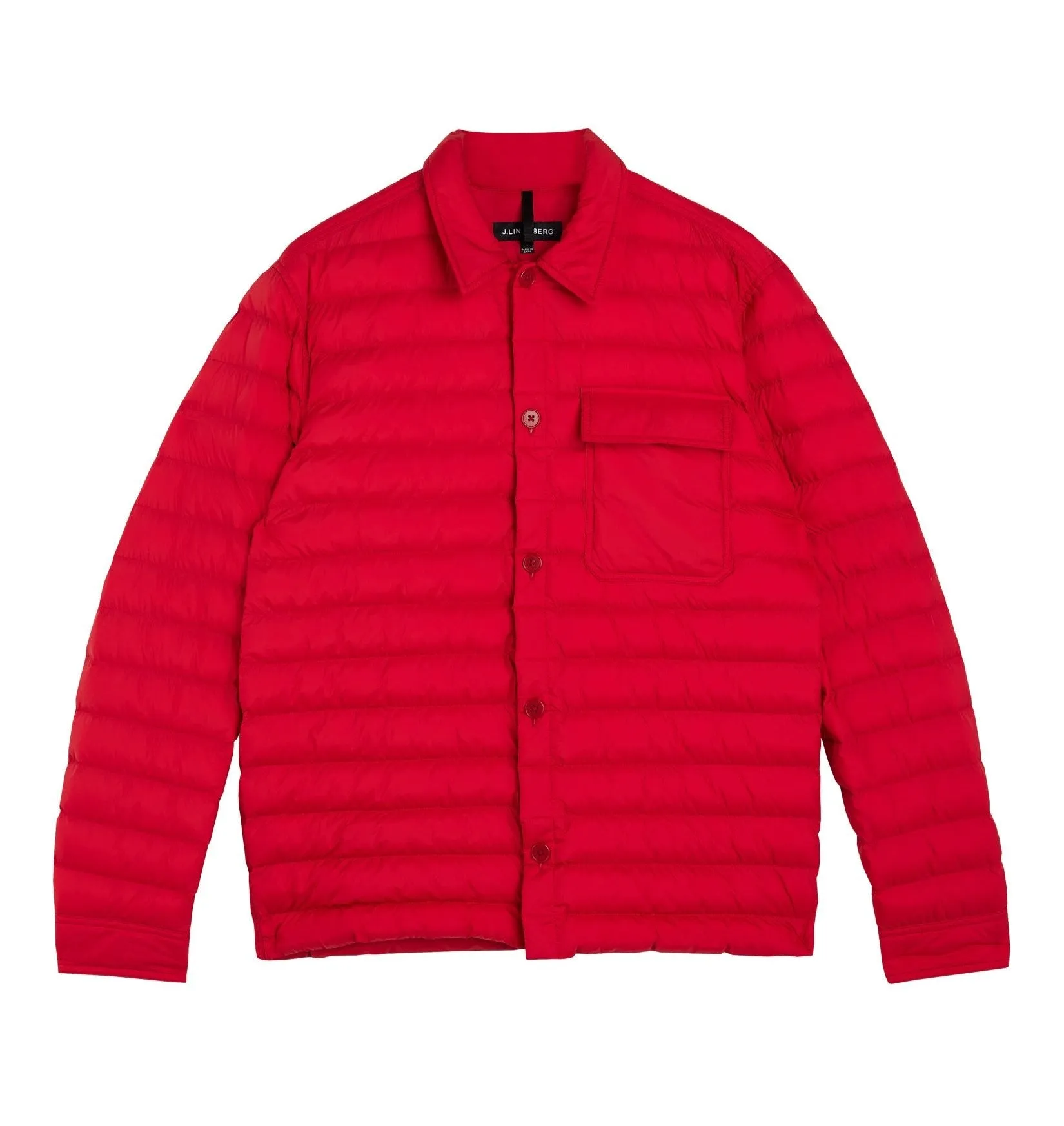 J.Lindeberg Mens Gorman Quilted jacket - BARBADOS CHERRY