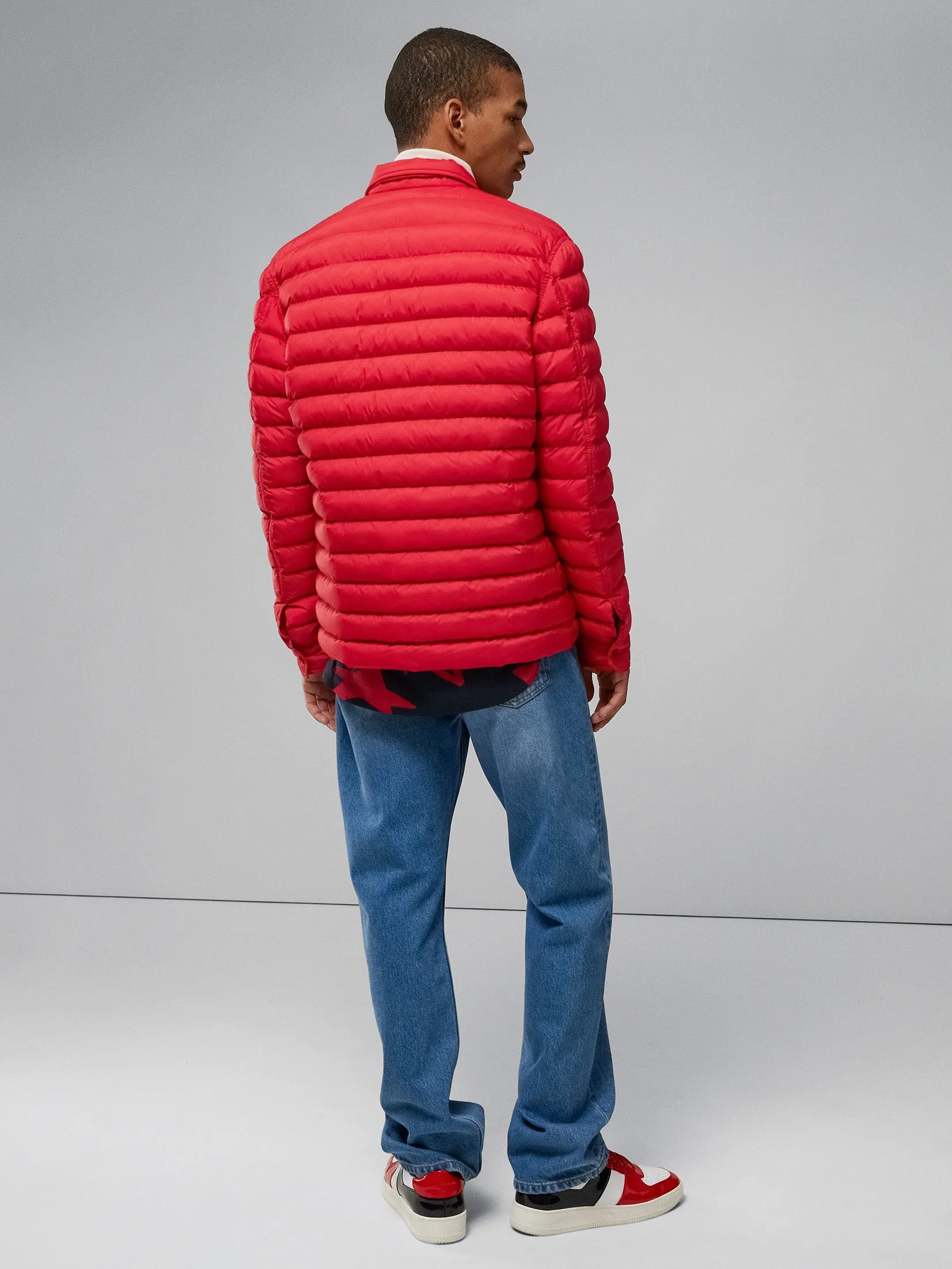 J.Lindeberg Mens Gorman Quilted jacket - BARBADOS CHERRY