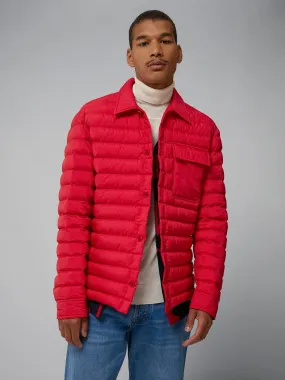 J.Lindeberg Mens Gorman Quilted jacket - BARBADOS CHERRY