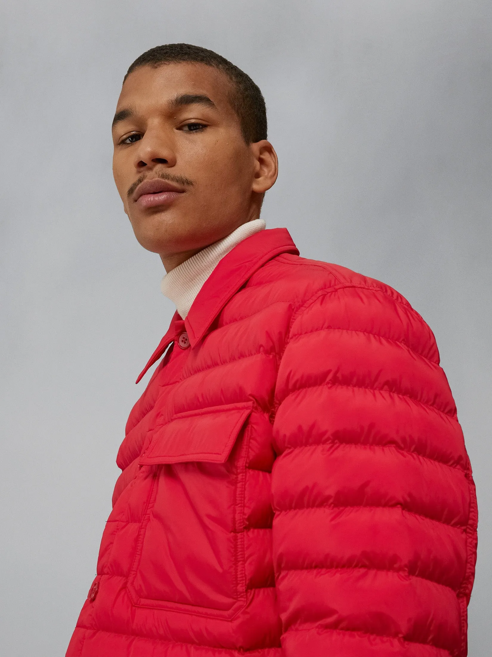 J.Lindeberg Mens Gorman Quilted jacket - BARBADOS CHERRY