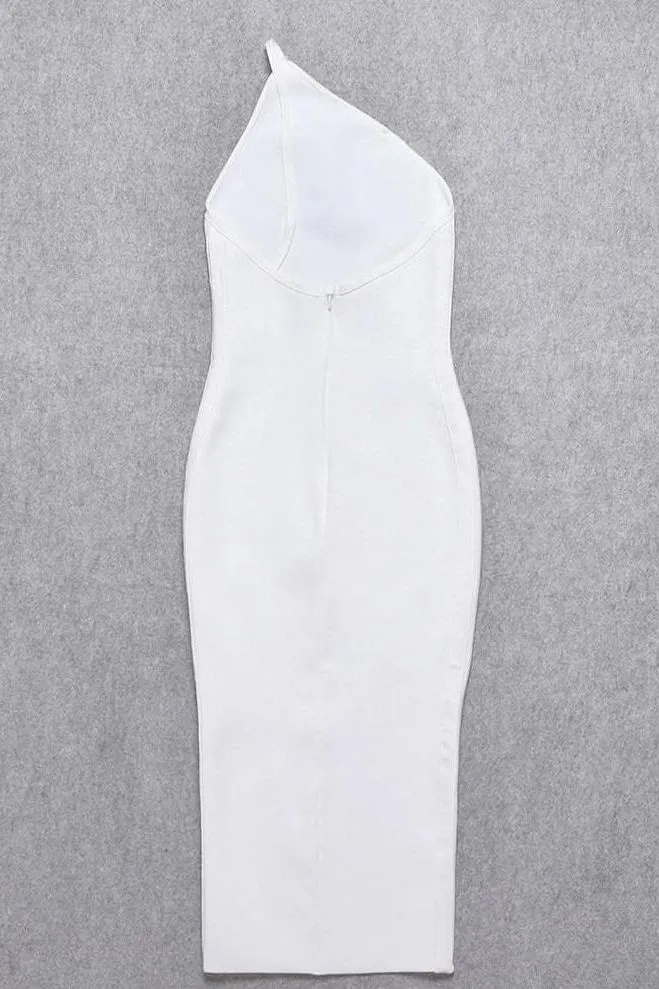 Joi Bodycon Midi Dress - Pearl White