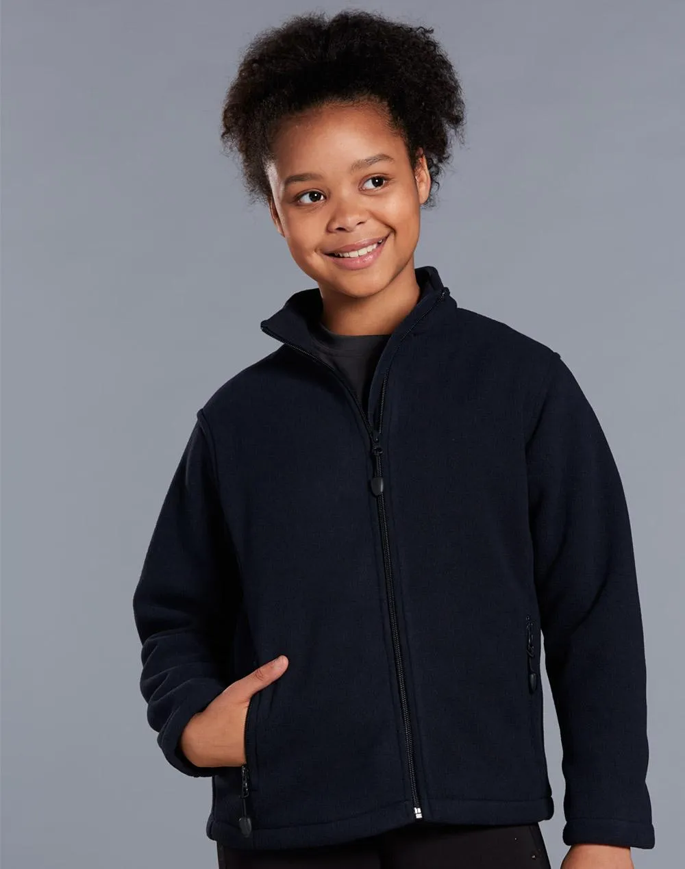 Kids' Bonded Polar Fleece Full Zip Jacket - PF07K