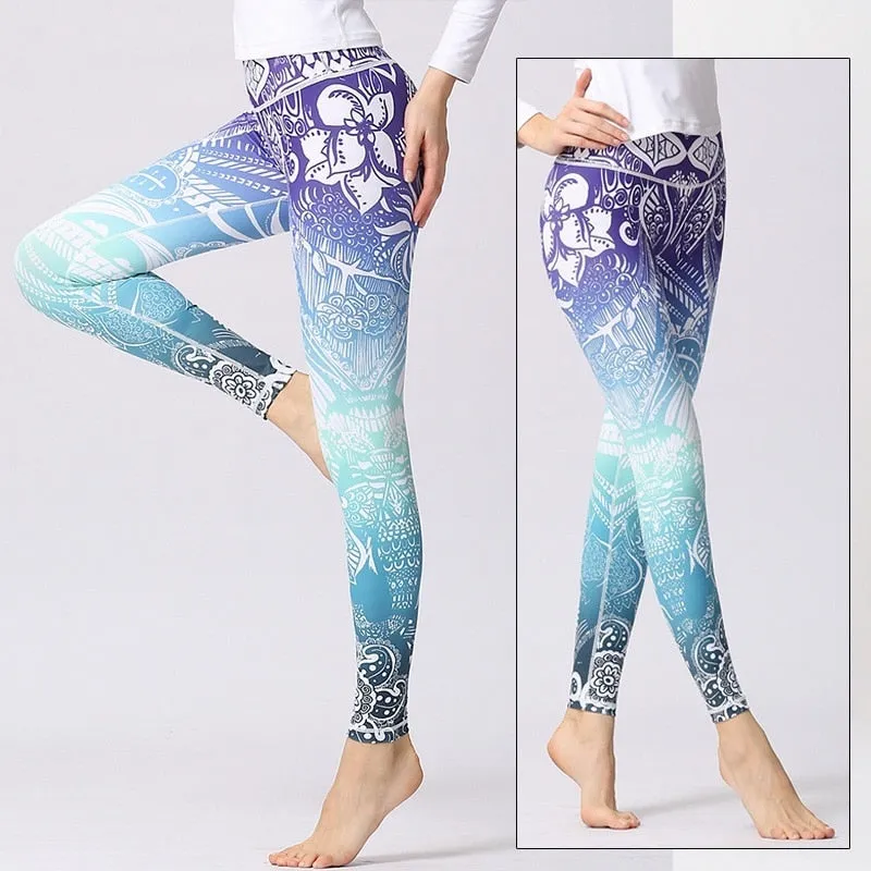 KittenAlarm - Mojoyce Cloud Hide Women Home Yoga Pants Fitness Gym Exercise Sports Leggings High Waist Sexy Long Print Tights Workout Running Trouser